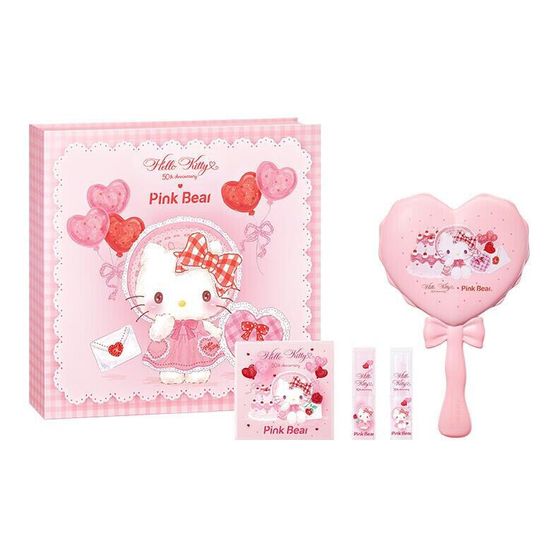 Pinkbear Piko Bear X Sanrio Hello Kitty Collaboration Makeup Box Shiny Hydrating