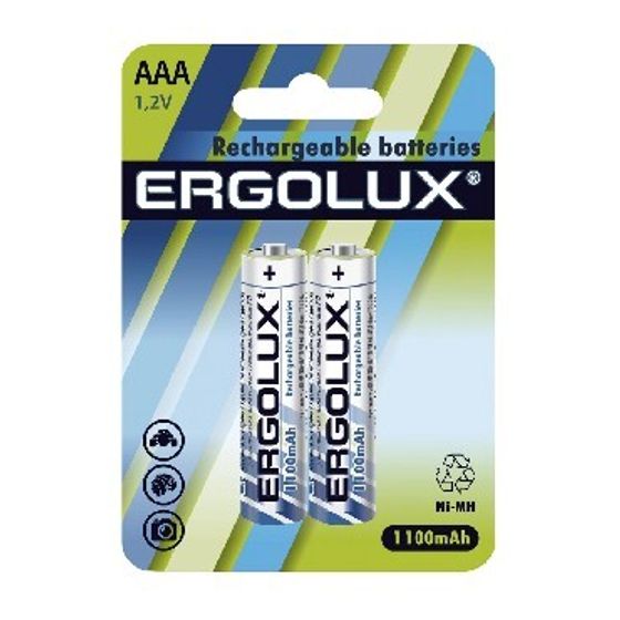 Аккумулятор Ergolux NHAAA1100BL2 AAA 1100mAh (2шт) блистер