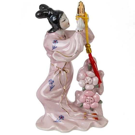 Фигурка декоративная &quot;Гейша&quot; (блок 4 шт), Д11,5 Ш6,5 В15 см, 4в.