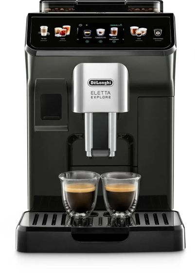 Кофемашина DeLonghi Eletta Explore ECAM450.55.G 1450Вт серебристый/черный