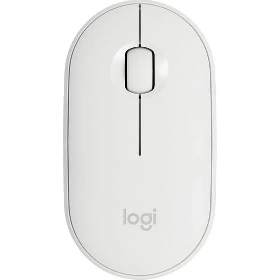 Мышь LOGITECH Pebble M350, беспроводная, оптическая, 1000 dpi, белая