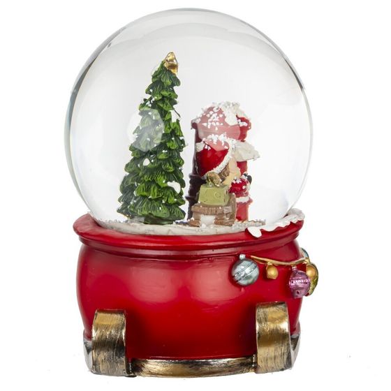 Фигурка декоративная &quot;Рождество&quot; в стекл шаре (ключ, муз), L11 W10 H14 см