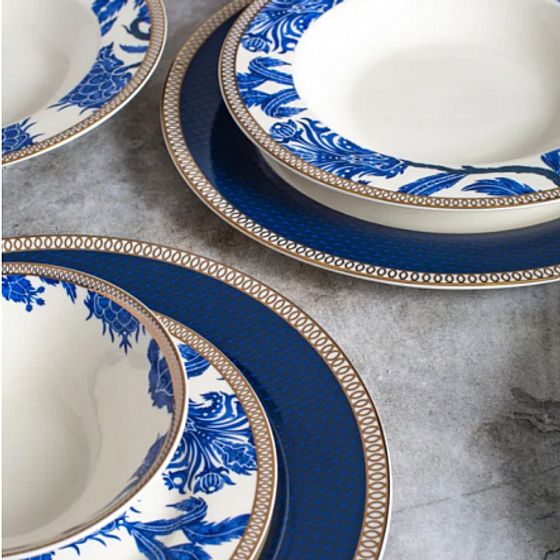 Тарелка суповая BLUE FLOWER 21.8см