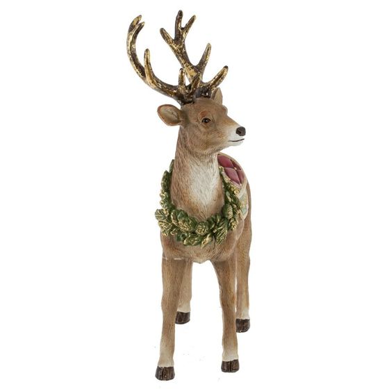 Фигурка декоративная "Олень", L18 W7 H27 см