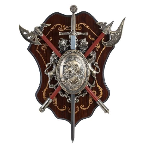 Панно "Рыцарские доспехи", L33 W6 H43 см