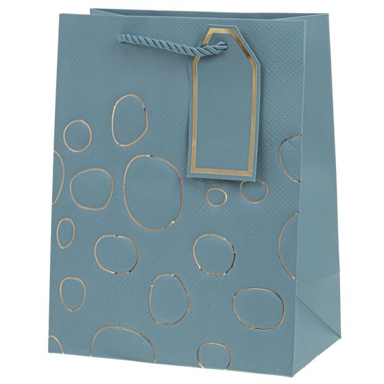 Пакет подарочный (бумага 210г/м2, блок 12шт), L18 W10 H23 см, 10в.