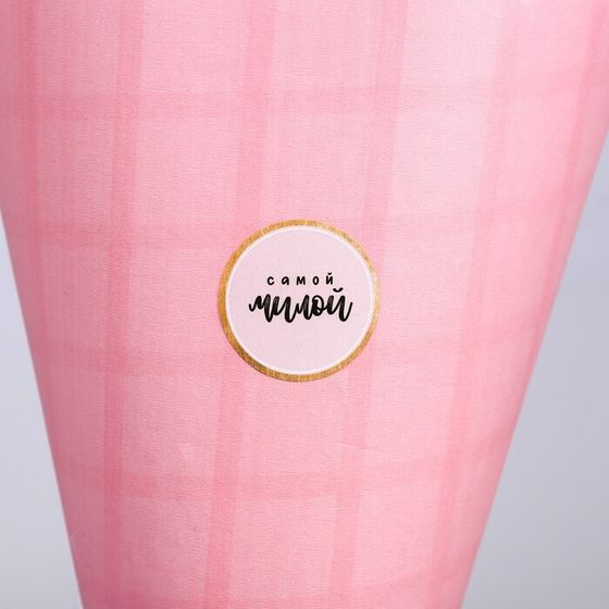 !Наклейка 3 штуки для цветов «Самой чудесной», 16 × 9 см.