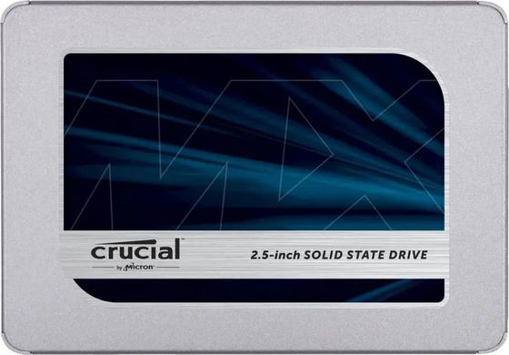 Накопитель SSD 4000Gb Crucial MX500 CT4000MX500SSD1 2.5&quot; Client 7mm, SATA3, 3D TLC, R/W 560/510MB/s, IOPs 95 000/90 000, TBW 1000, DWPD