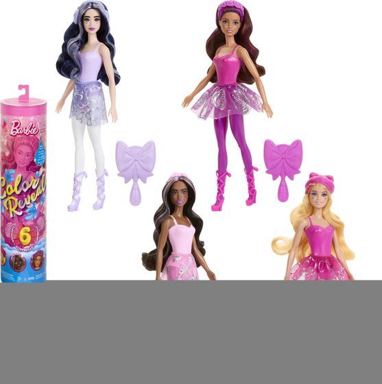 Lalka Barbie Mattel BRB COLOR REV BALETNICE MIX HRK17 TUB6