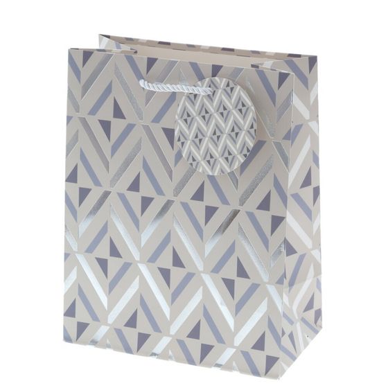 Пакет подарочный (бумага 210г/м2, блок микс 12шт), L18 W10 H23 см, 4в.