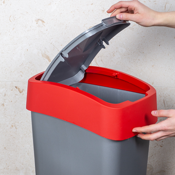 Контейнер для мусора FLIP BIN 50л красный