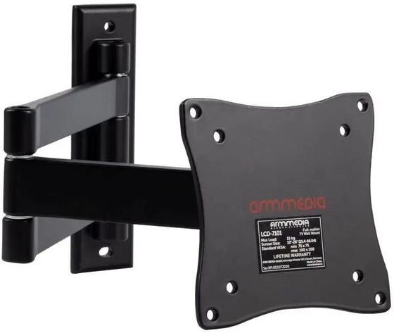 Кронштейн для телевизора Arm Media LCD-7101 черный 10&quot;-26&quot; макс.15кг настенный поворотно-выдвижной/наклонный