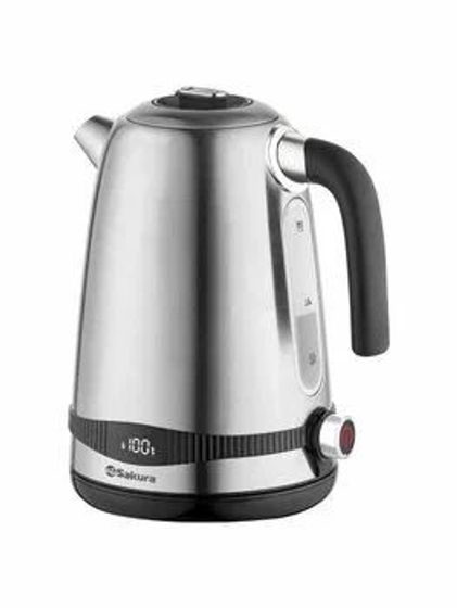 Чайник электрический Sakura SA-2177DS Premium 1.7л 2200Вт серебристый