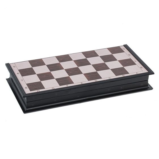 Игра настольная магнитная 2 в 1 (шахматы, шашки), Д26,5 Ш13,5 В3,5 см