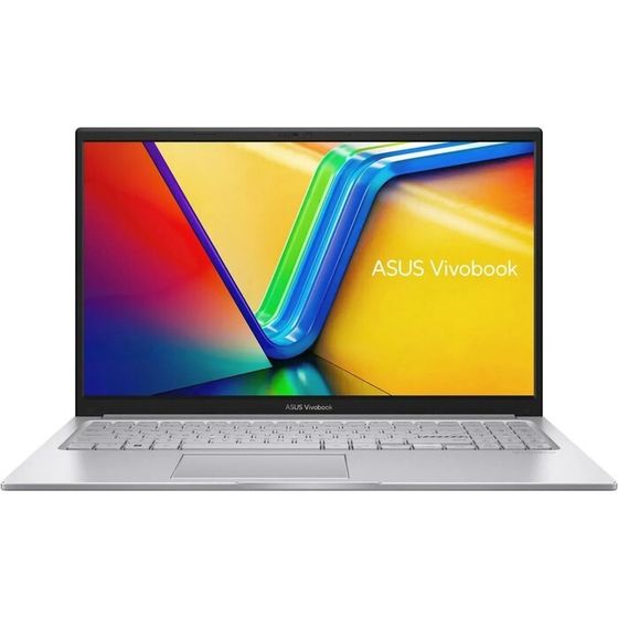 Ноутбук Asus VivoBook X1504ZA, 15.6&quot;, i3 1215U, 8Гб, SSD 512 Гб, UHD, noOS, серебристый