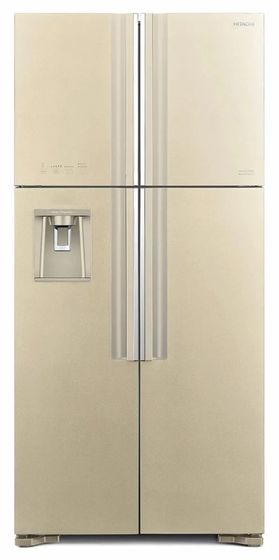 Холодильник Hitachi R-W660PUC7 GBE бежевый стекло (двухкамерный)