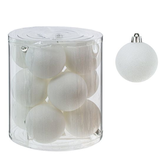 Набор из 12шт Украшение новогоднее &quot;Шар&quot;, D 8 см, L19 W19 H21,5 см