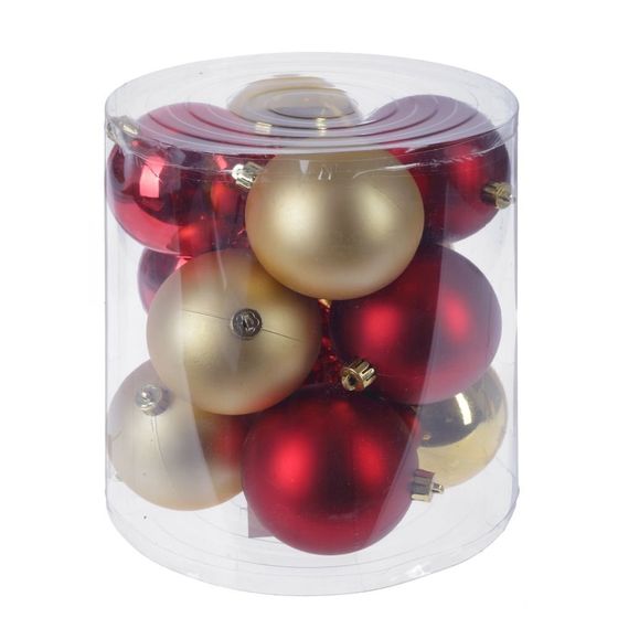 Набор из 12шт, Украшение новогоднее Шар &quot;Менуэт&quot;, D 8 см, L19 W19 H21 см