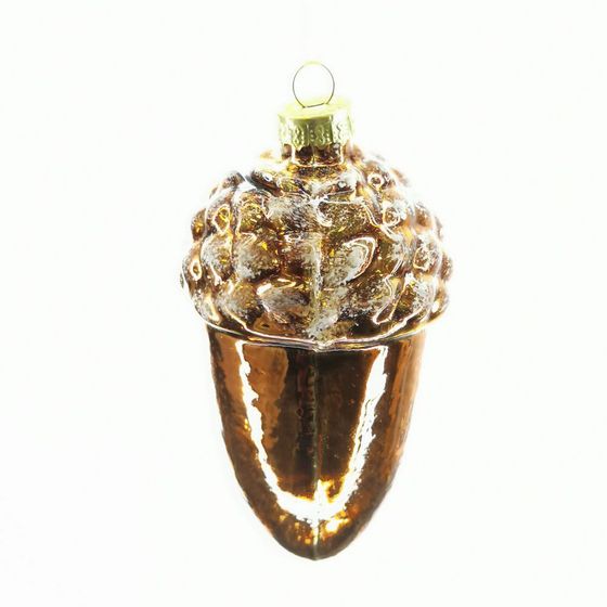 Украшение новогоднее "Желудь", L5,5 W5,5 H10 см, 2в.