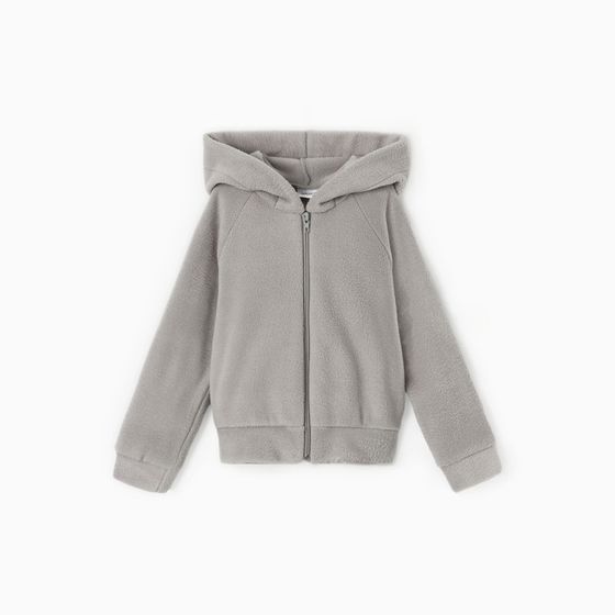 Толстовка детская MINAKU: Fleece Soft, цвет серый, рост 104 см