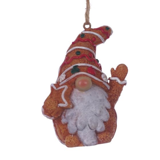 Фигурка декоративная подвесная &quot;Гном&quot;,  L5 W3,5 H7 см, 2в.