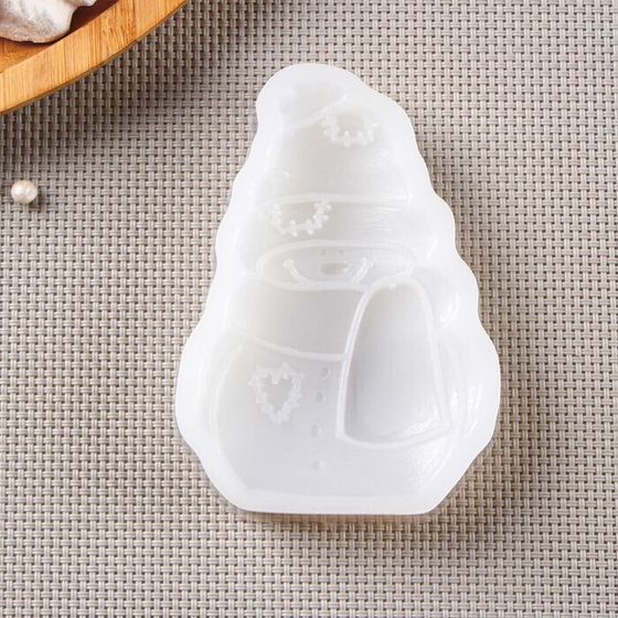 !09 Молд «Снеговик», 9,5×6,5 см, цвет прозрачный