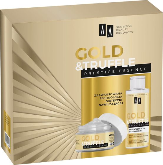 Oceanic AA Zestaw prezentowy Gold &amp; Truffle 65 Prestige Essence (Krem-esencja odbudowujący 50 ml+Mleczko do demakijażu 150 ml)