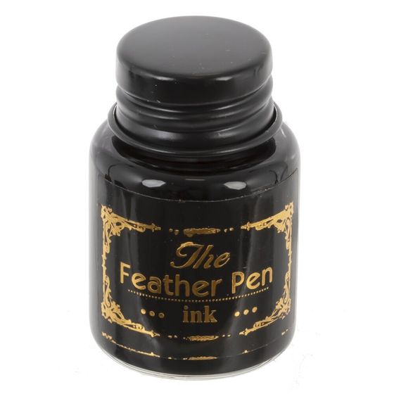 Набор подарочный: ручка перьевая, 2 наконечника, чернильница, Д27 Ш8 В4 см