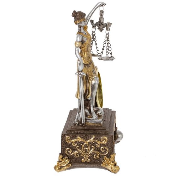 Часы настольные декоративные &quot;Фемида&quot; (1xLR44), L12 W9 H21,5 см