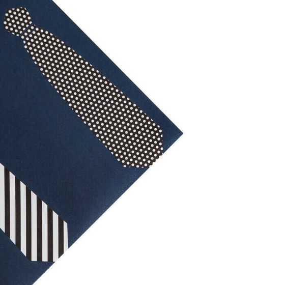 !09 Бумага (набор 4 листа) упаковочная глянцевая «Галстук» 70 × 100 см.