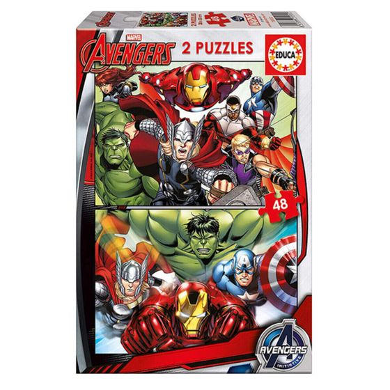 Детский паззл Marvel Avengers Educa (2 x 48 pcs)