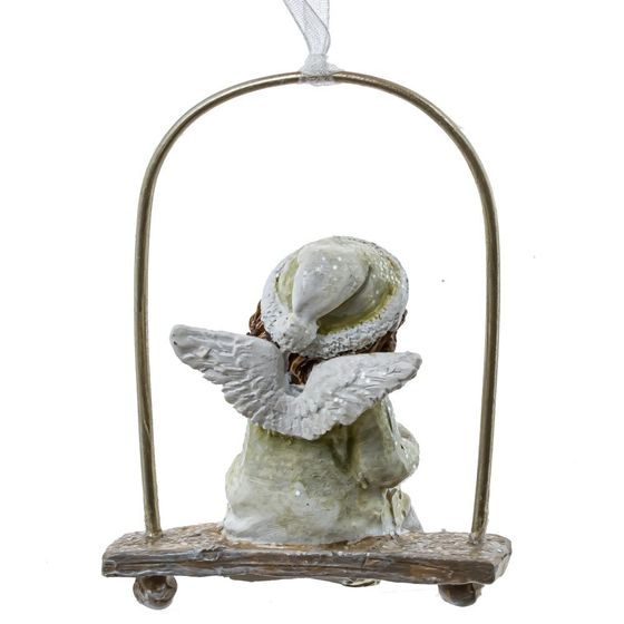 Изделие декоративное подвесное &quot;Девочка на качелях&quot;, L5 W3,5 H8 см, 2в.