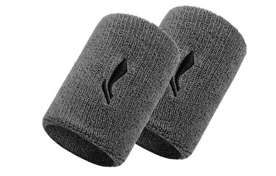 LiNing Sports Wristbands Breathable Protective Gray