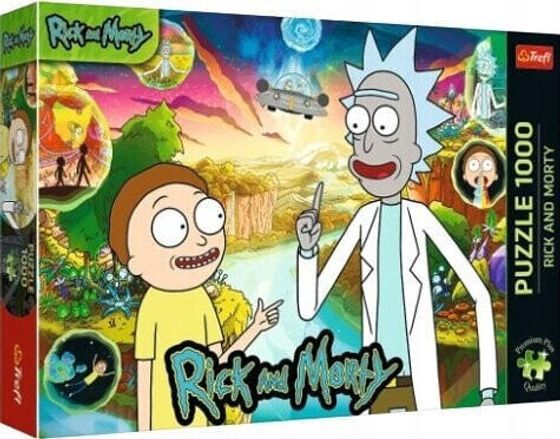 Trefl Puzzle 1000 elementów Premium Plus Rick i Morty