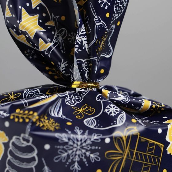 !Набор 4 штуки - Мешок подарочный «Новогодний», 21 х 16.5 см, Новый год