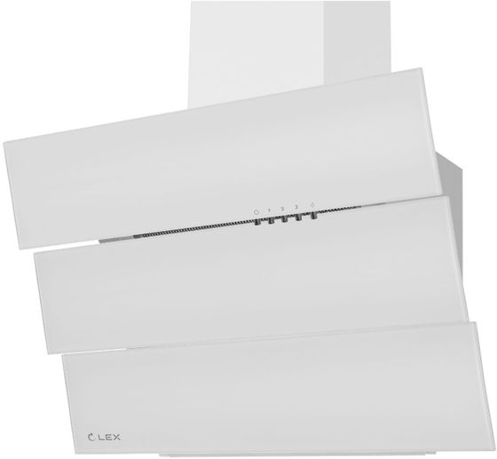 Вытяжка наклонная LEX Rio G 600 WHITE белый управление: кнопочное (1 мотор)