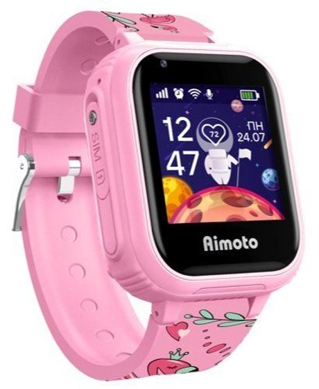 Смарт-часы Aimoto Pro 4G детские 1.44&quot; 160мм розовый (8100821)