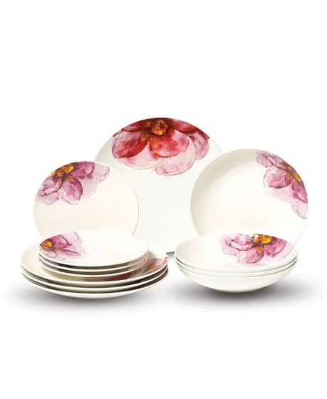 Rose Garden 12 Pc. Dinnerware Set, Service for 4