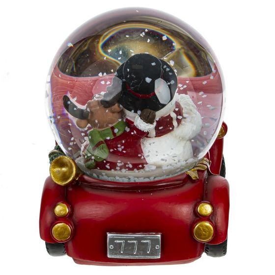 Фигурка декор в стекл шаре &quot;Снеговик и Олень&quot;, D 7 см, L10,5 W7 H9 см