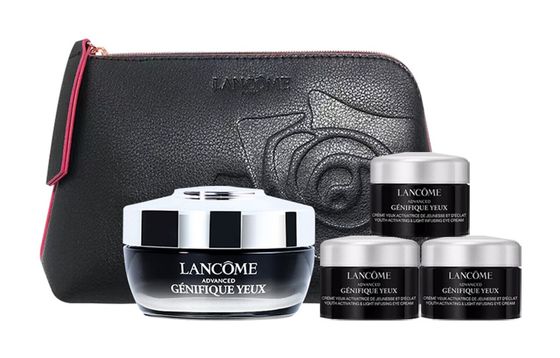 LANKOU Advanced Genifique Glow In The Dark Eye Cream Skincare Sets Hydrating Reducing Under-Eye Bags 15ml+5ml*3