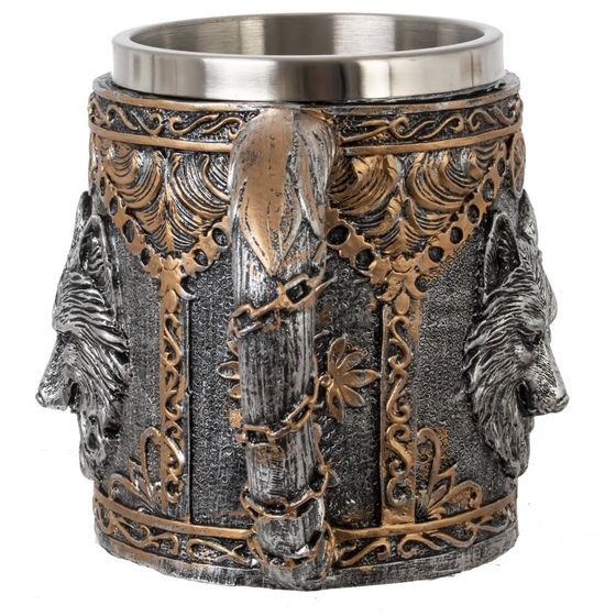 Кружка &quot;Волк&quot;, 450 мл, L16 W12 H11,5 см