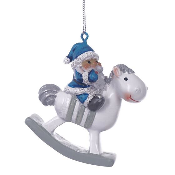 Фигурка декоративная подвесная &quot;Ангел/Дед Мороз&quot;, L5,5 W2 H6 см, 4в.