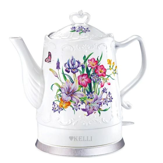 Чайник электрический Kelli KL-1421 1,7л 2400Вт белый