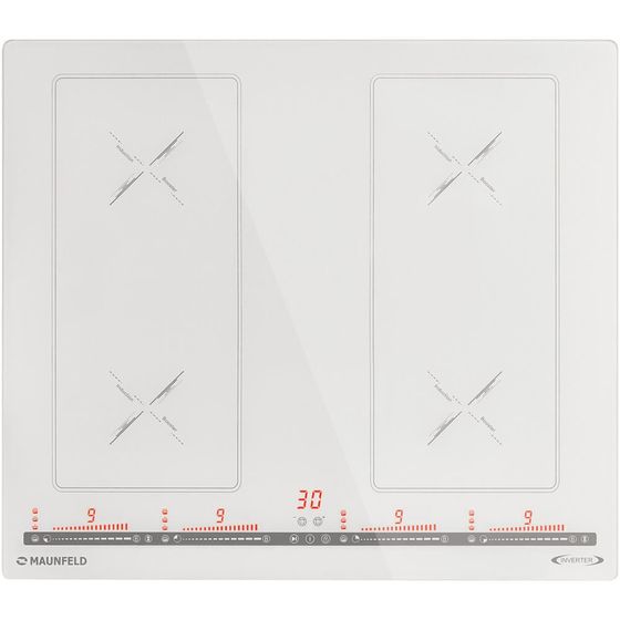 Индукционная варочная панель Maunfeld CVI594SB2WHA Inverter белый