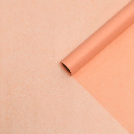 Бумага упаковочная тишью, персиковый, 50 см × 10 м