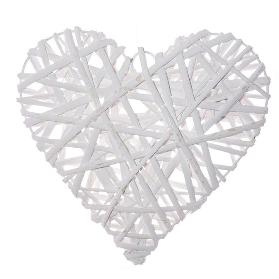 Украшение новогоднее без ленты, &quot;Сердце&quot;,  L24 W4 H24 см, 2в.