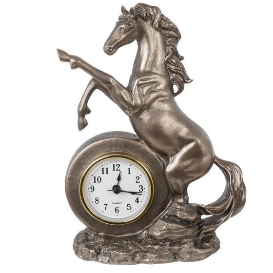 Фигурка декоративная &quot;Лошадь&quot; с часами (AAAx1 н/п), L16 W7,5 H23 см
