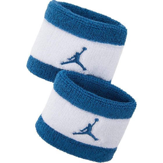 Jordan Wristbands Breathable Protective Blue White Unisex