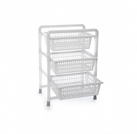 Этажерка 3-х секционная с выдвижными лотками