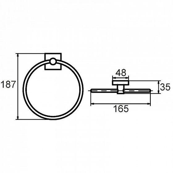 !09 Полотенцедержатель Amur AMUSM00M52